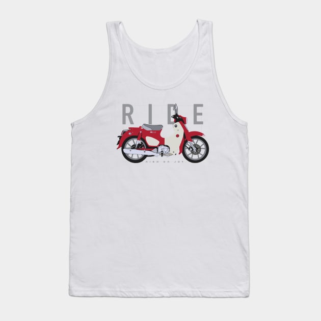 Ride super cub red Tank Top by NighOnJoy